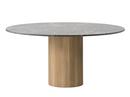 Table Cabin, Ø 150 cm, Chêne clair / marbre pietra