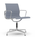 Aluminium Chair EA 103 / EA 104, EA 103 - non-pivotante, Bleu foncé / ivoire, Poli