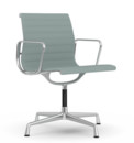 Aluminium Chair EA 103 / EA 104, EA 103 - non-pivotante, Bleu glacier / ivoire, Poli