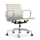Aluminium Chair EA 117, Chromé, Cuir (Standard), Neige