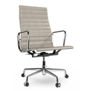 Aluminium Chair EA 119, Chromé, Cuir (Standard), Sable
