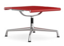 Aluminium Chair EA 125, Piétement poli, Cuir (Standard), Rouge