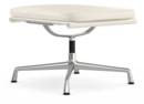 Soft Pad Chair EA 223, Piétement poli, Cuir Standard neige, Plano blanc
