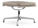 Soft Pad Chair EA 223, Piétement chromé, Cuir Standard sable, Plano gris mauve 