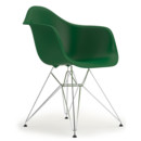 Eames Plastic Armchair RE DAR, Vert émeraude, Sans rembourrage, Sans rembourrage, Version standard - 43 cm, Chromé