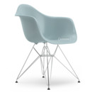 Eames Plastic Armchair RE DAR, Gris bleuté, Sans rembourrage, Sans rembourrage, Version standard - 43 cm, Chromé
