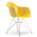 Eames Plastic Armchair RE DAR, Sunlight, Sans rembourrage, Sans rembourrage, Version standard - 43 cm, Chromé