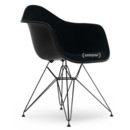 Eames Plastic Armchair RE DAR, Noir profond  , Rembourrage intégral, Nero, Version standard - 43 cm, Revêtement basic dark