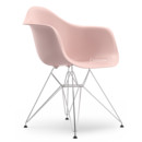 Eames Plastic Armchair RE DAR, Rose pâle RE, Sans rembourrage, Sans rembourrage, Version standard - 43 cm, Chromé