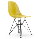 Eames Plastic Side Chair RE DSR, Moutarde, Sans rembourrage, Sans rembourrage, Version standard - 43 cm, Revêtement basic dark