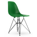 Eames Plastic Side Chair RE DSR, Vert, Sans rembourrage, Sans rembourrage, Version standard - 43 cm, Revêtement basic dark