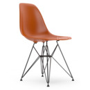 Eames Plastic Side Chair RE DSR, Orange rouille, Sans rembourrage, Sans rembourrage, Version standard - 43 cm, Revêtement basic dark