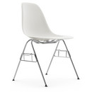Eames Plastic Side Chair RE DSS, Blanc, Sans rembourrage, Sans rembourrage, Avec liaison de rangée (DSS)