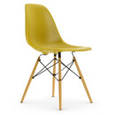 Eames Plastic Side Chair RE DSW, Moutarde, Sans rembourrage, Sans rembourrage, Version standard - 43 cm, Érable nuance de jaune