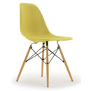 Eames Plastic Side Chair RE DSW, Citron, Sans rembourrage, Sans rembourrage, Version standard - 43 cm, Érable nuance de jaune