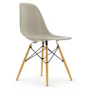 Eames Plastic Side Chair RE DSW, Galet, Sans rembourrage, Sans rembourrage, Version standard - 43 cm, Érable nuance de jaune