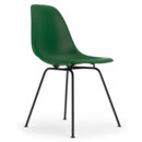 Eames Plastic Side Chair RE DSX, Vert émeraude, Sans rembourrage, Sans rembourrage, Version standard - 43 cm, Revêtement basic dark