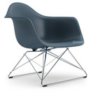 Eames Plastic Armchair RE LAR, Bleu océan, Sans rembourrage, Chromé