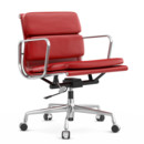 Soft Pad Chair EA 217, Poli, Cuir Standard rouge, Plano poppy red