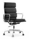 Soft Pad Chair EA 219, Poli, Cuir Standard nero, Plano nero