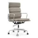 Soft Pad Chair EA 219, Poli, Cuir Premium F sable, Plano gris mauve