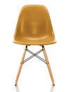 Eames Fiberglass Chair DSW, Eames ochre dark, Frêne tons miel