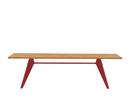 EM Table, 260 x 90 cm, Chêne massif naturel huilé, Japanese red