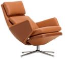 Fauteuil Grand Relax, Sans repose-pieds, Cuir Premium F, cognac, Poli, 46,5 cm