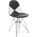 Coussin pour Wire Chair (DKR/DKX/DKW/LKR), Coussin pour assise et dossier (Bikini), Cuir (Standard), Asphalte