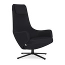 Repos, Fauteuil Repos, Tissu Cosy 2 noir mérinos, 41 cm, Noir basic