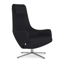 Repos, Fauteuil Repos, Tissu Cosy 2 noir mérinos, 46 cm, Poli