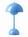 &Tradition - Lampe Flowerpot VP9 Portable, Bleu de bain