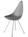 Fritz Hansen - Drop, Nine Grey, Chromé