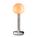 Grau - Lampe portable Fire, Aluminium poli