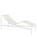 Hay - Chaise Longue Palissade , Blanc crème, Sans coussin, Sans coussin pour la nuque