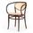 Thonet - Chaise bois courbé 209 / 210 avec accotoirs