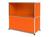 USM Haller - Meuble mixte Sideboard M USM Haller avec 1 porte abattante, Orange pur RAL 2004