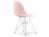 Vitra - Eames Plastic Side Chair RE DSR, Rose pâle, Sans rembourrage, Sans rembourrage, Version standard - 43 cm, Chromé
