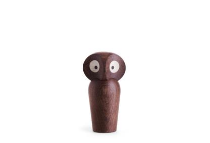 Owl Petit (H 12 cm)|Chêne fumé