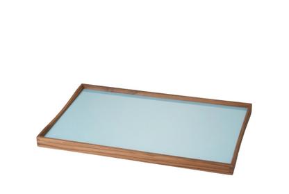 Turning Tray S (23 x 45 cm)|Noir/bleu