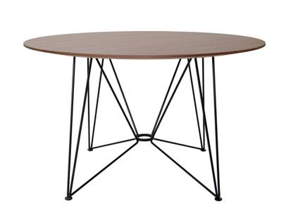 The Ring Table Indoor Placage noyer