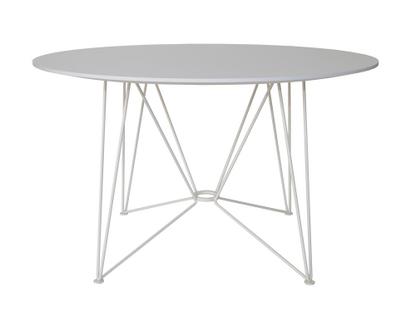 The Ring Table Indoor Blanc laminé