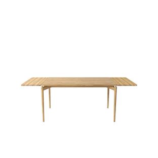 Table PURE Dining 140 x 85 cm|Chêne huilé blanc|Avec 2 panneaux d'extension de même couleur (L 140-240 cm)