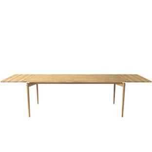 Table PURE Dining 190 x 85 cm|Chêne huilé blanc|Avec 2 panneaux d'extension de même couleur (L 190-290 cm)