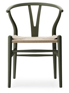 Chaise CH24 Wishbone Chair Soft Colours Soft Seaweed