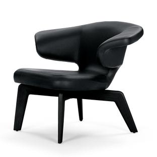 Munich Lounge Chair Cuir Classic noir|Teinté noir  