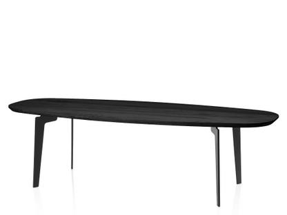 Table basse Join FH61 - ovale 130 x 50 cm|Chêne laqué noir