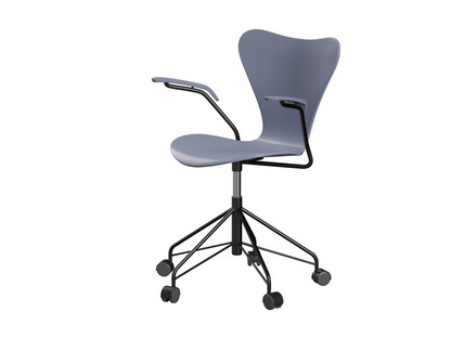 Série 7 Chaise de bureau pivotante 3117 / 3217 New Colours Avec accotoirs|Laqué|Bleu lavande|Noir