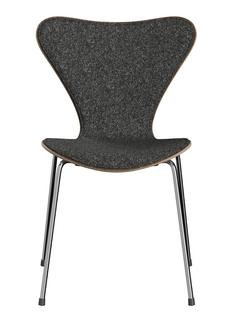 Série 7 chaise 3107/3207 Edition Anniversaire Tissu Vanir granite brun|Sans accotoirs