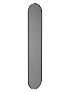 Unu Miroir ovale H 180 x L 40 cm|Noir mat